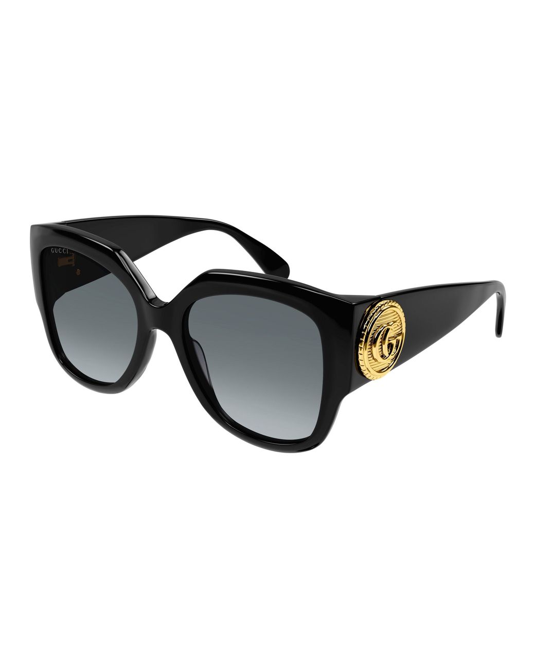 Gucci Black Gg1407S 001 Sunglasses Acetate Squared Normal Shaded