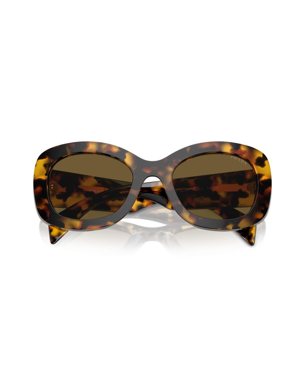 Prada Black Pr A13S Vau01T Sunglasses Acetate Round Normal