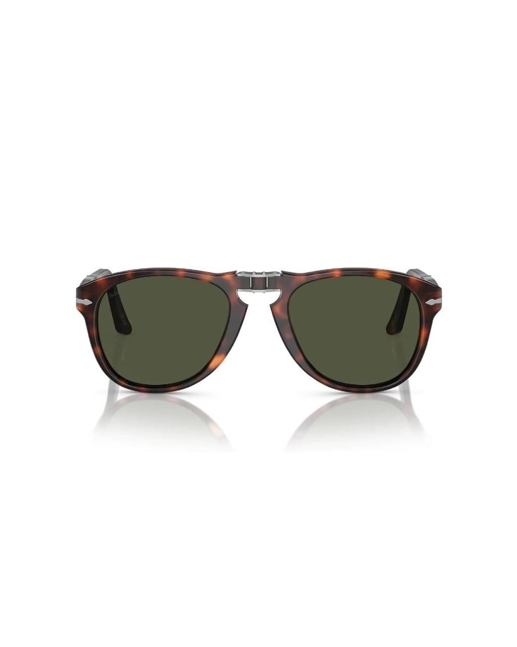 Persol Green Po0714 Folding 24/31 Sunglasses Acetate Pilot Normal for men