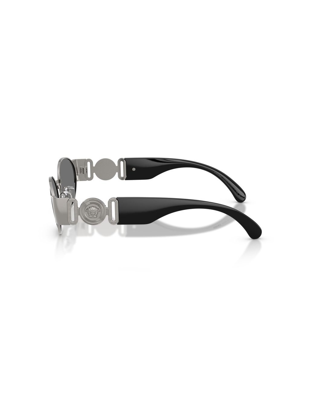 Versace Black Ve2299 10016G Sunglasses Metal Round Mirror for men