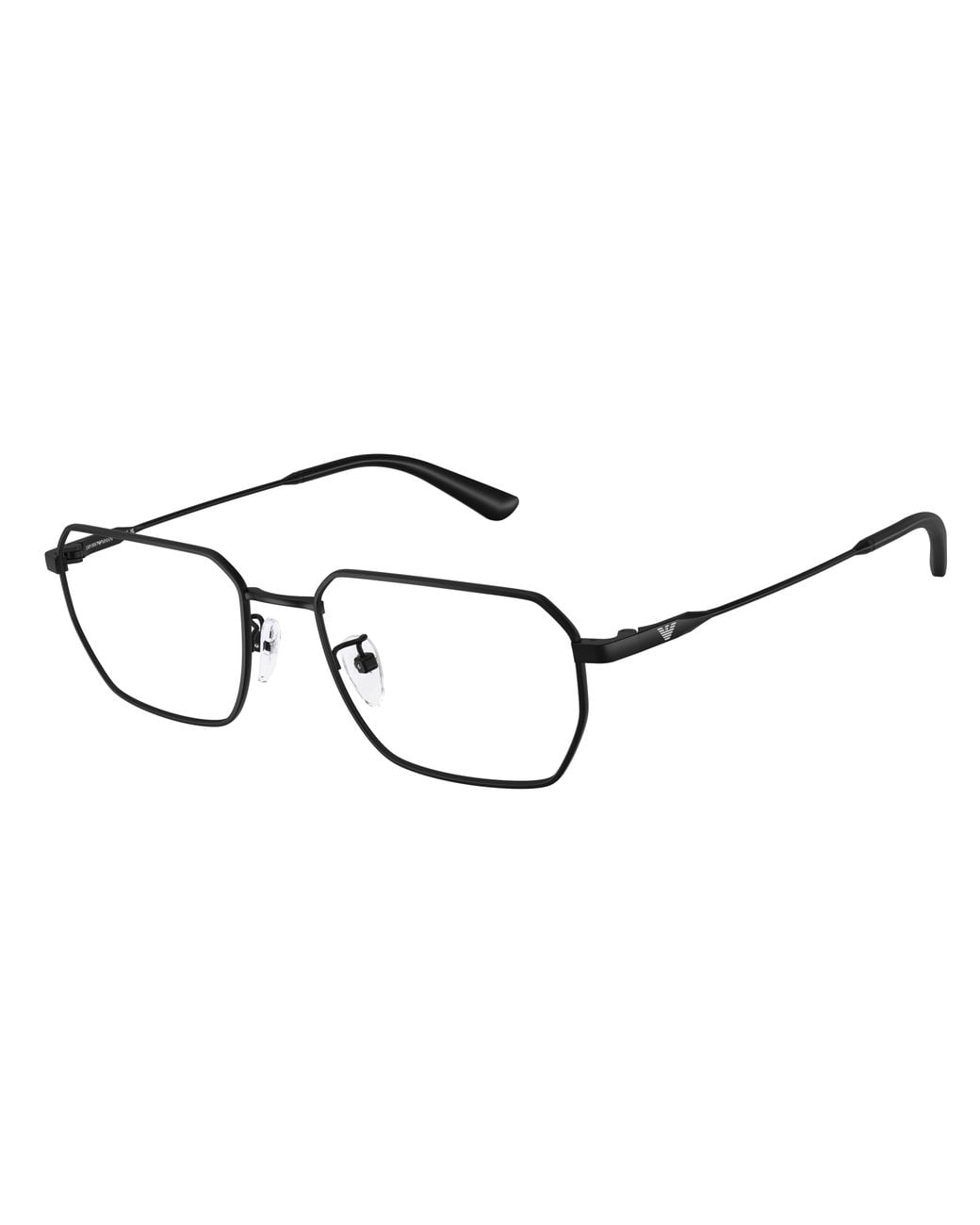 Emporio Armani Black Ea1187Td 3001 Optical Frames Titanium Transparent Round Normal for men