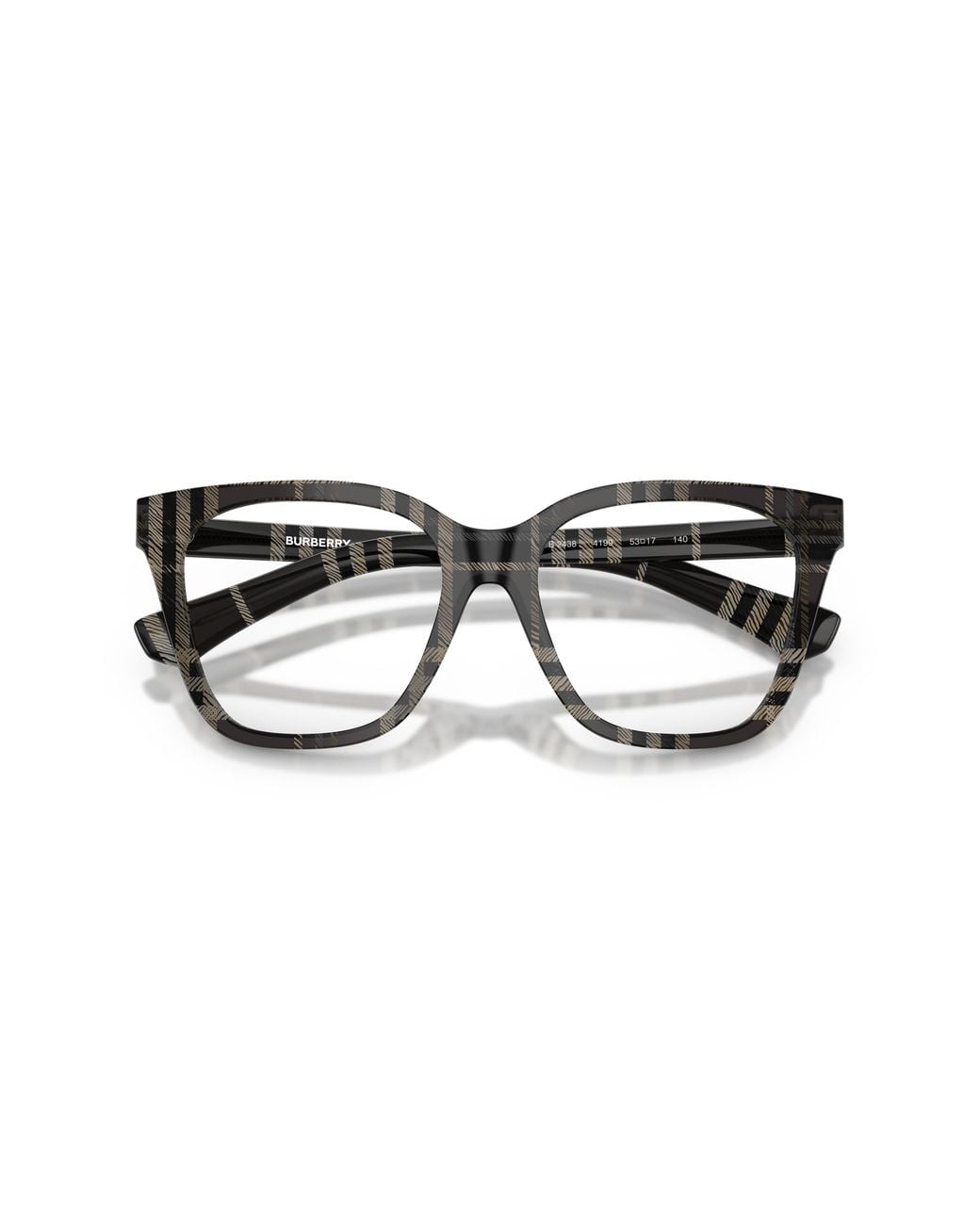 Burberry Black Be2438 4199 Optical Frames Acetate Squared Normal