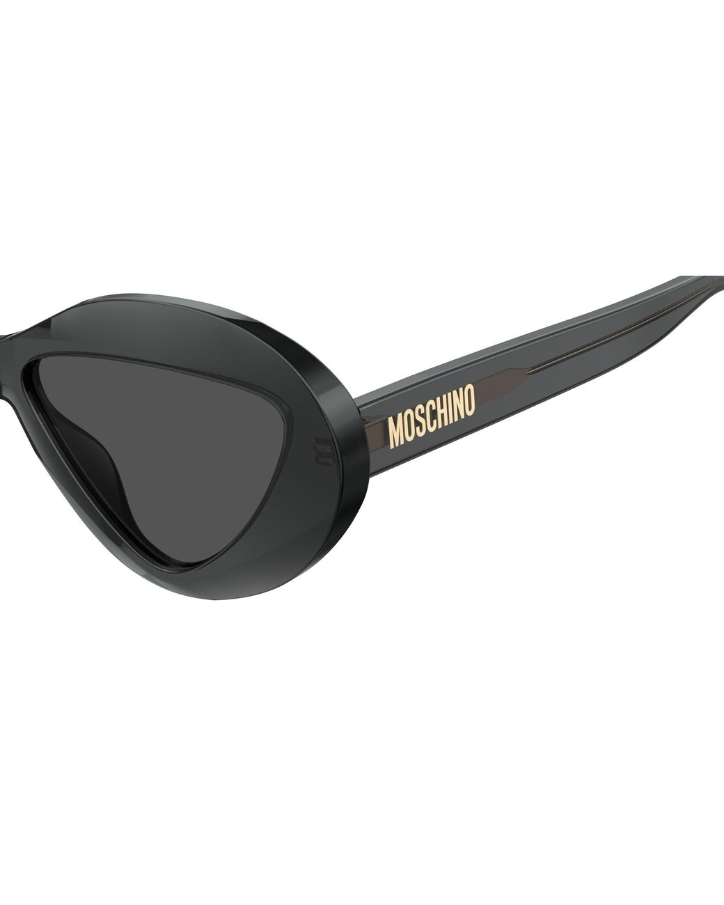 Moschino Black Mos076/S Kb7/Ir Sunglasses Acetate Round