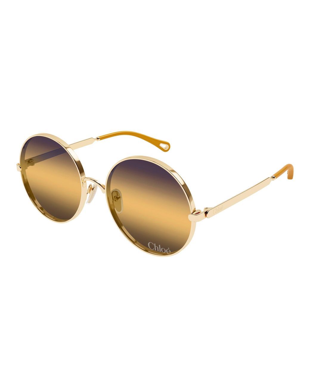 Chloé Black Ch0321S 001 Sunglasses Metal Round Nuanced