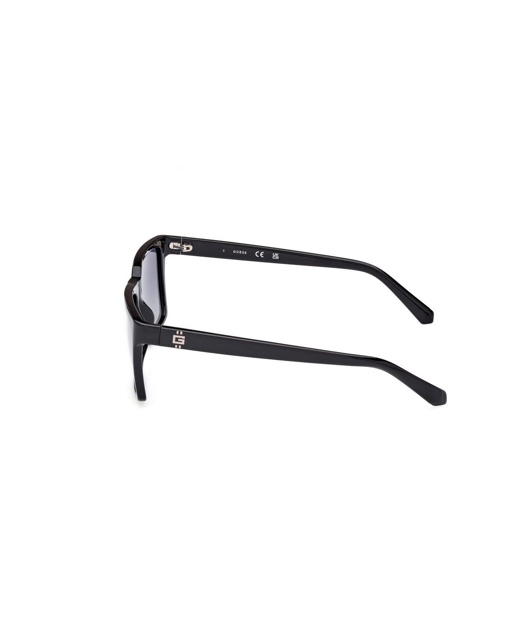 Guess Black Gu00084 01D Sunglasses Injected Squared Polarized for men