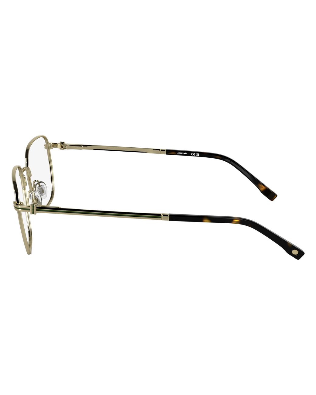 Lacoste Black L2311 040 Optical Frames Metal Squared Normal for men