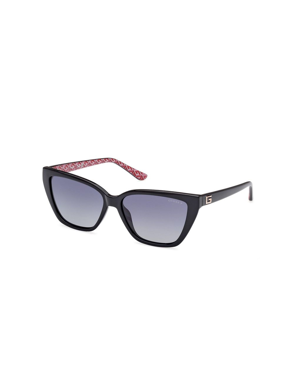 Guess Black Gu7919 01D Sunglasses Injected Smoke Cat Eye Polarized Shaded
