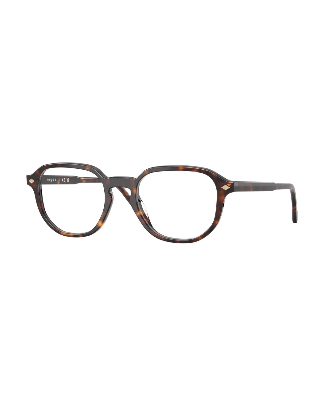 Vogue Eyewear Black Vo5708 W656 Optical Frames Acetate Transparent Geometric Normal for men