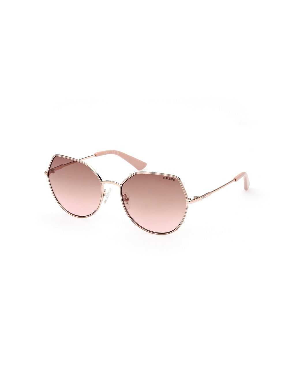 Guess Black Gu7867 32F Sunglasses Metal Geometric Normal Shaded