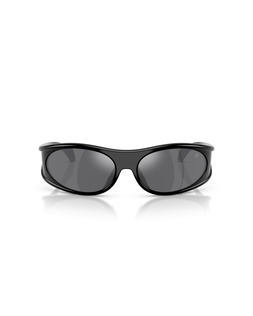Moncler Black Me8021 50016G Sunglasses Injected Round Mirror
