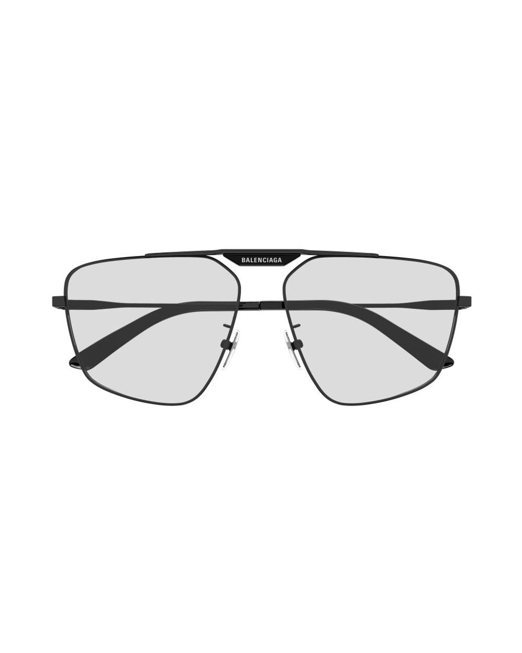 Balenciaga Black Bb0246Sa 004 Sunglasses Metal Geometric Normal for men
