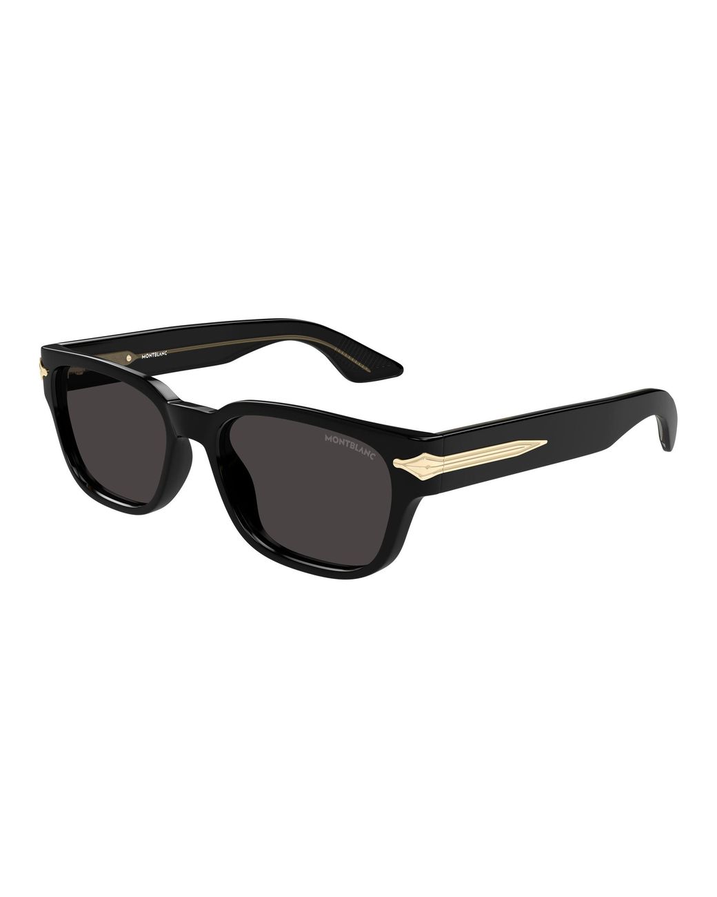 Montblanc Black Mb0479S 001 Sunglasses Acetate Squared for men