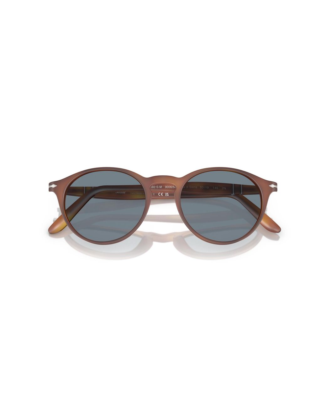 Persol Black Po3092Sm 900656 Sunglasses Acetate Round Normal for men