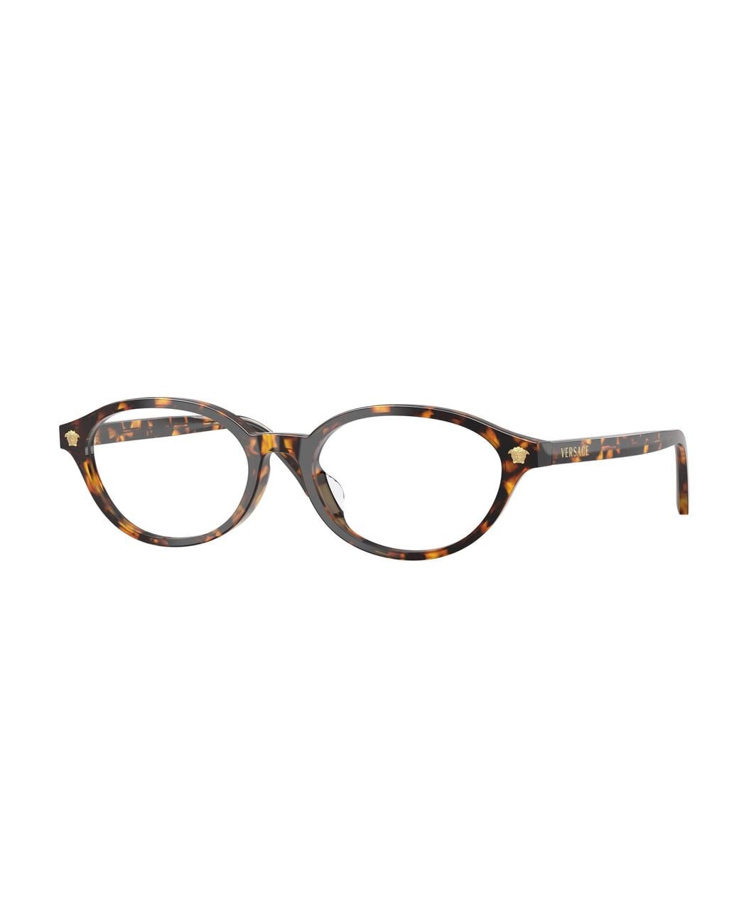 Versace Black Ve3393D 5514 Optical Frames Acetate Transparent Round Normal