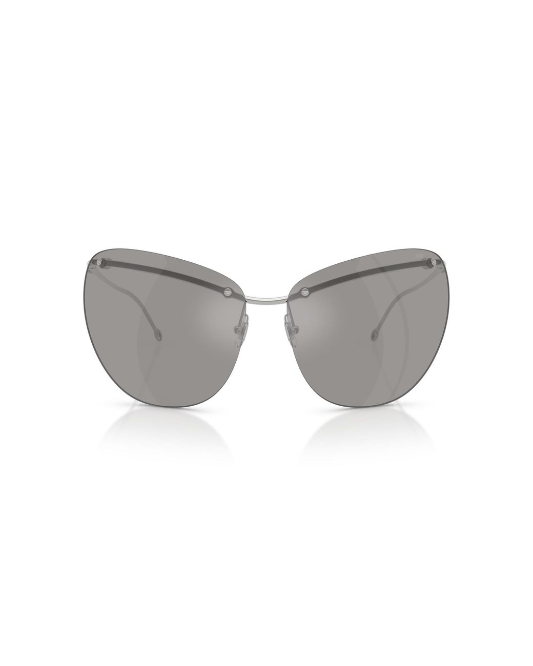 DIESEL Gray Dl1007 10016G Sunglasses Metal Cat Eye Normal
