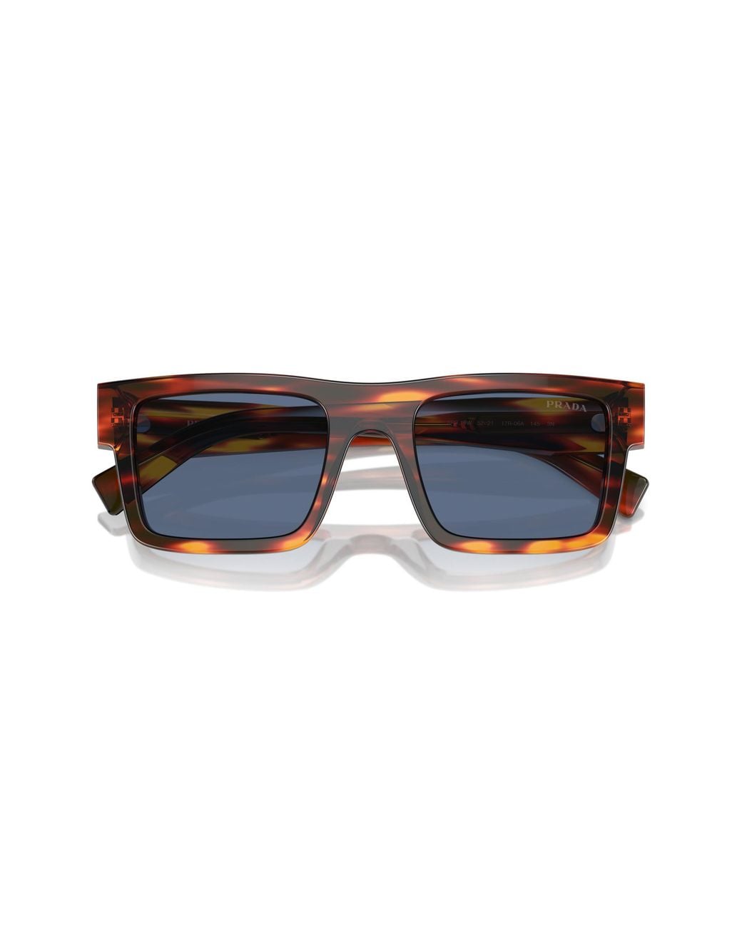 Prada Black Pr 19Ws 17R06A Sunglasses Acetate Squared Normal for men