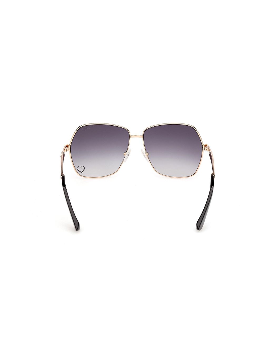 Guess Black Gu00309 32B Sunglasses Metal Smoke Butterfly Normal