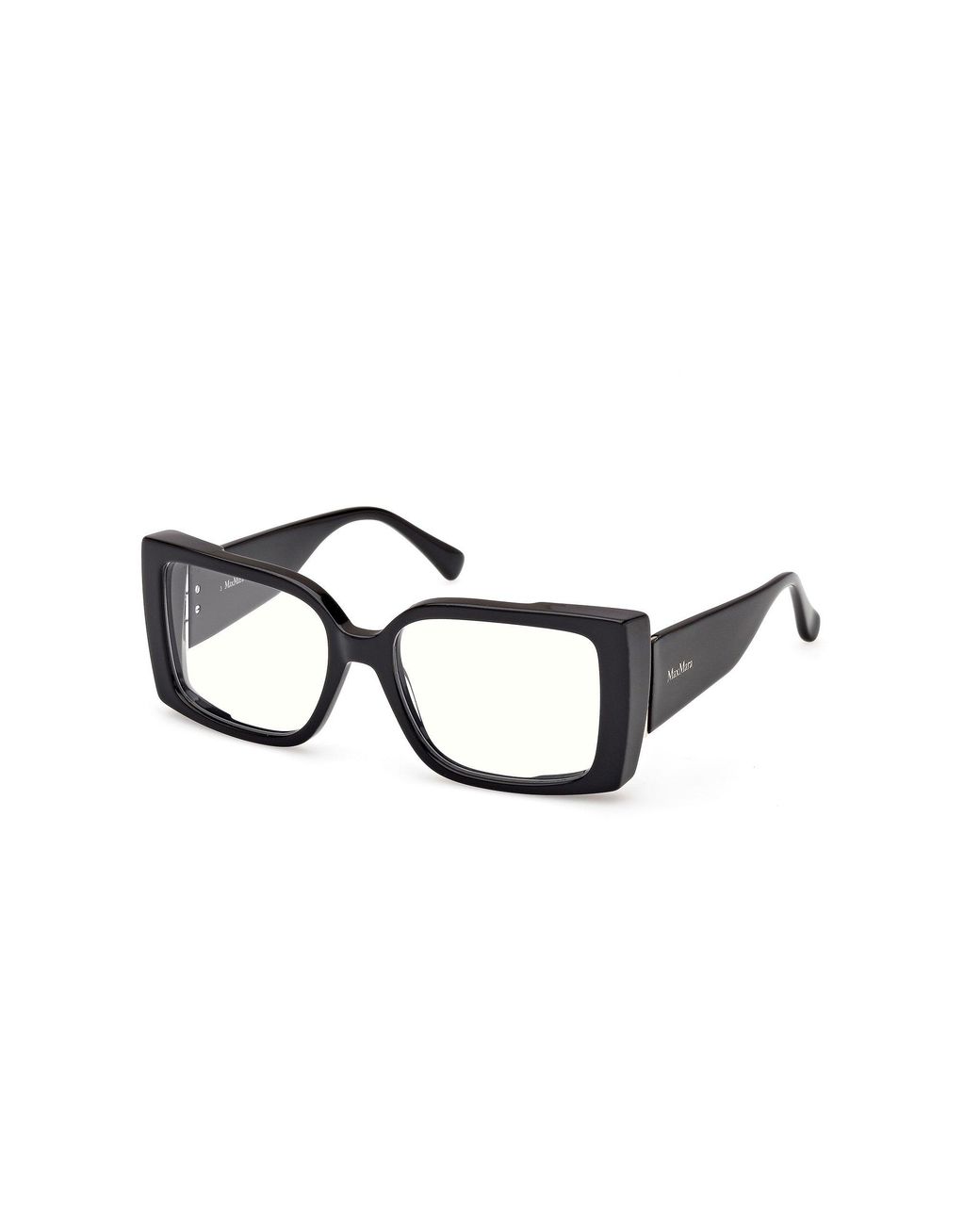 Max Mara Black Mm5173-B 001 Optical Frames Acetate Squared Normal