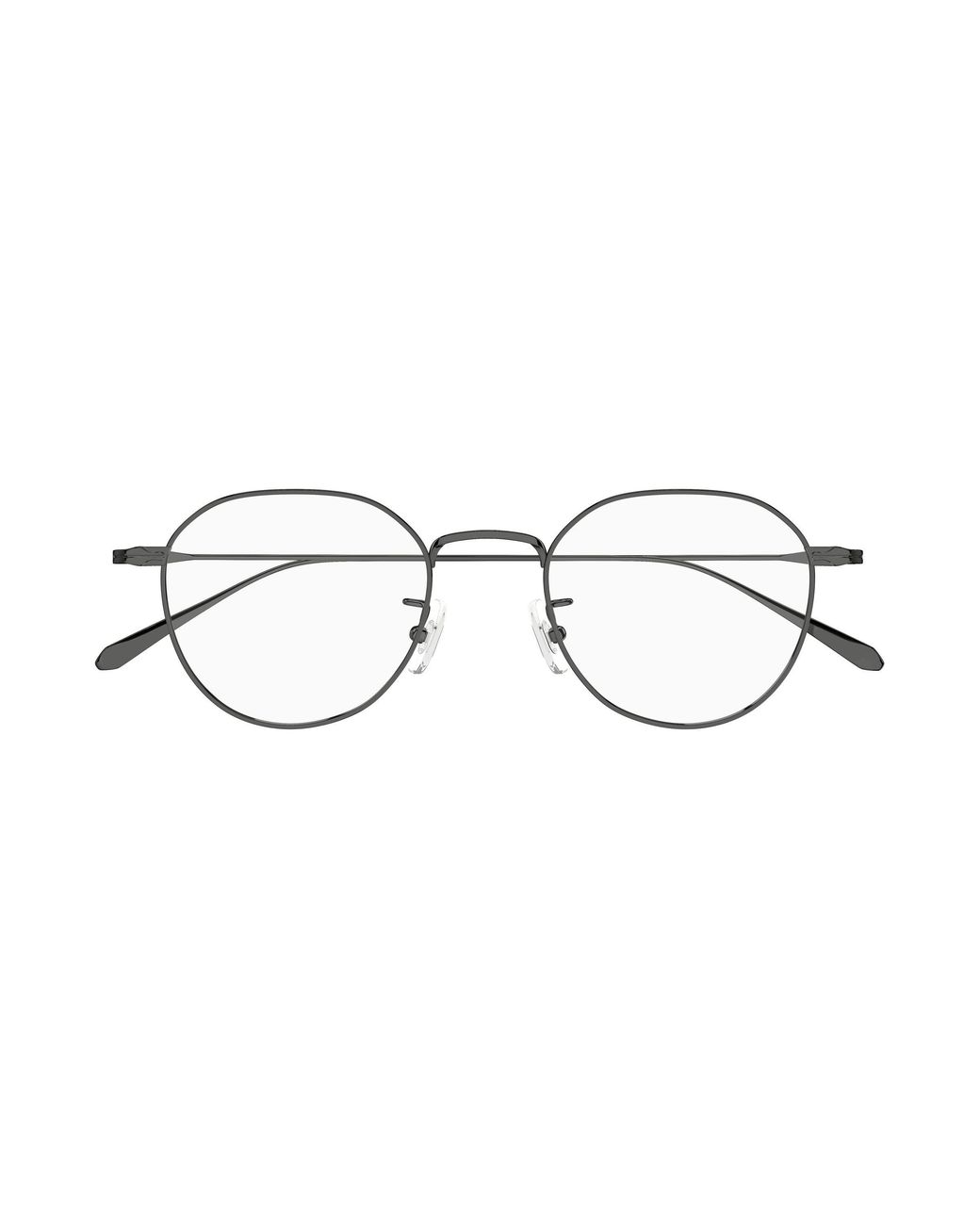 Montblanc Black Mb0476Oa 003 Optical Frames Metal Transparent Geometric for men