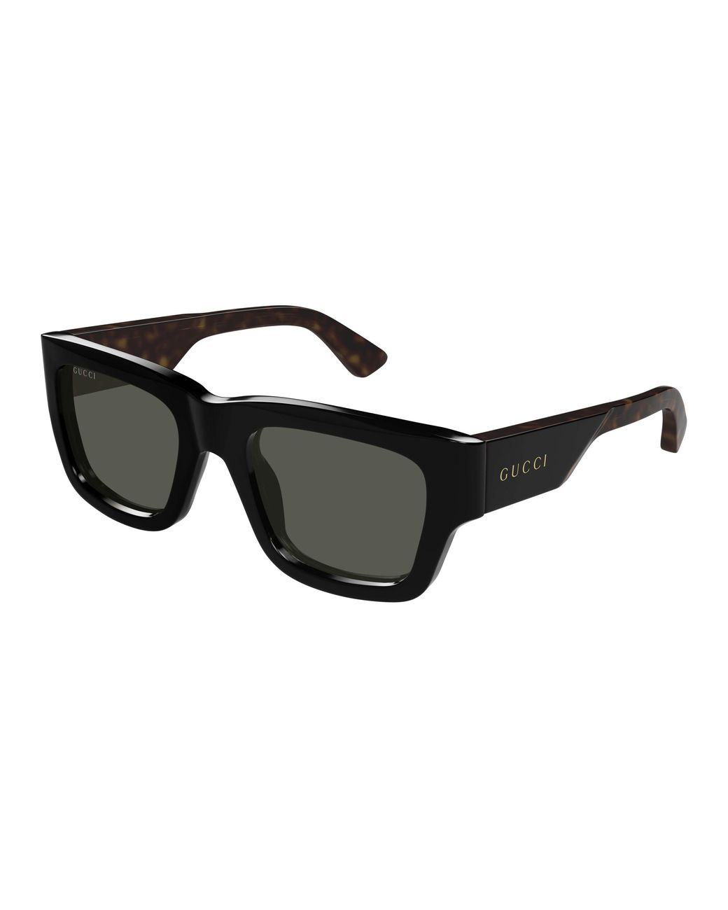 Gucci Black Gg1668S 001 Sunglasses Acetate Squared for men