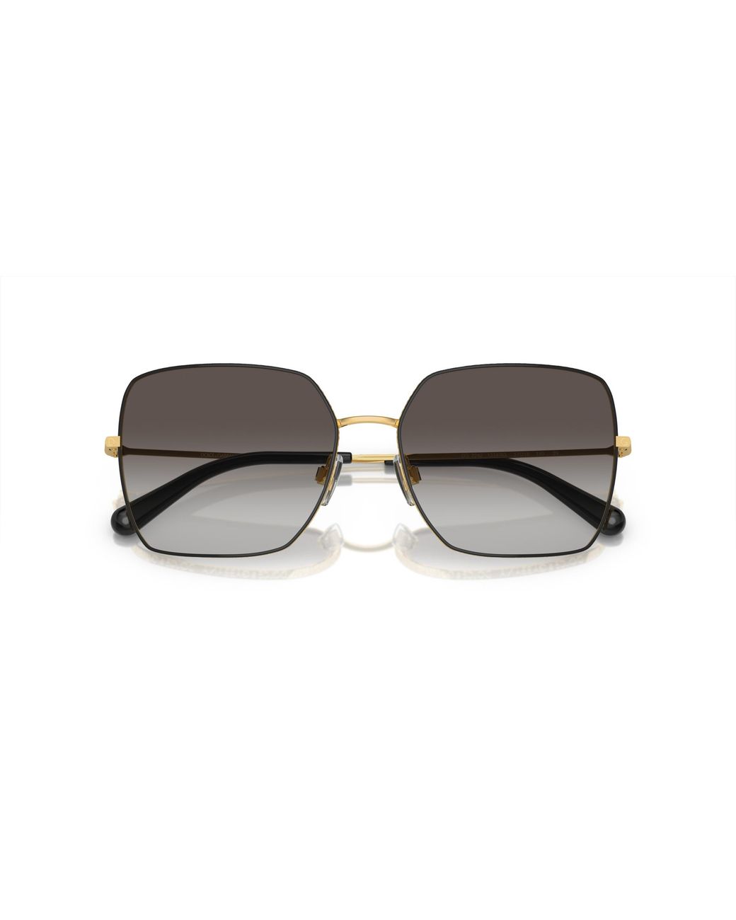 Dolce & Gabbana Black Dg2242 13348G Sunglasses Metal Squared Normal Shaded