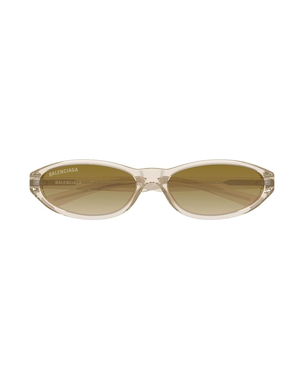 Balenciaga Black Bb0007S 015 Occhiali Da Sole Acetato Marrone Rotonda Sfumato