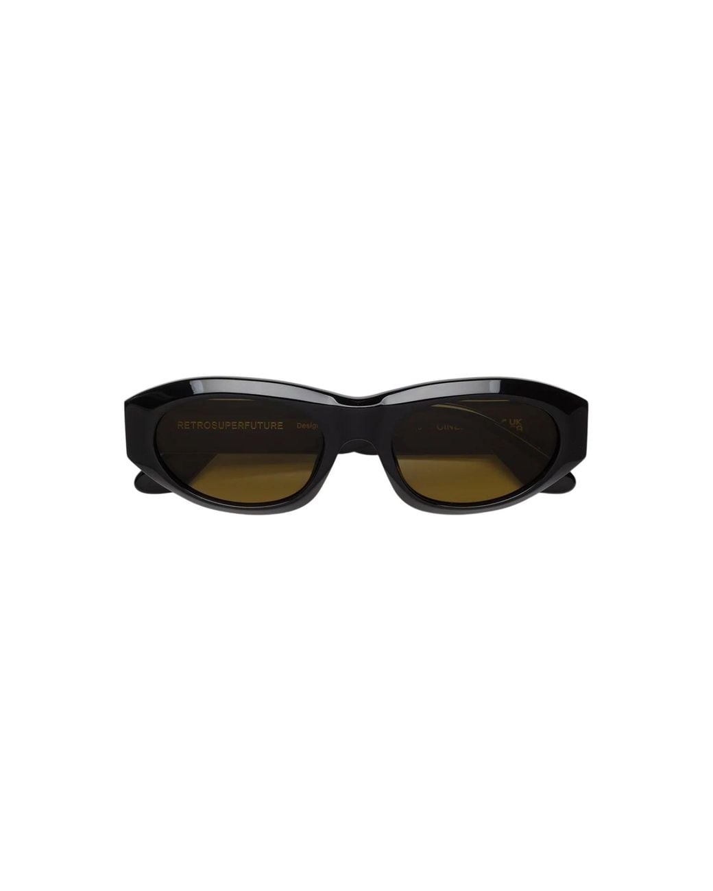 Retrosuperfuture Black Qrv Cinema Vintage Sunglasses Acetate Geometric Normal