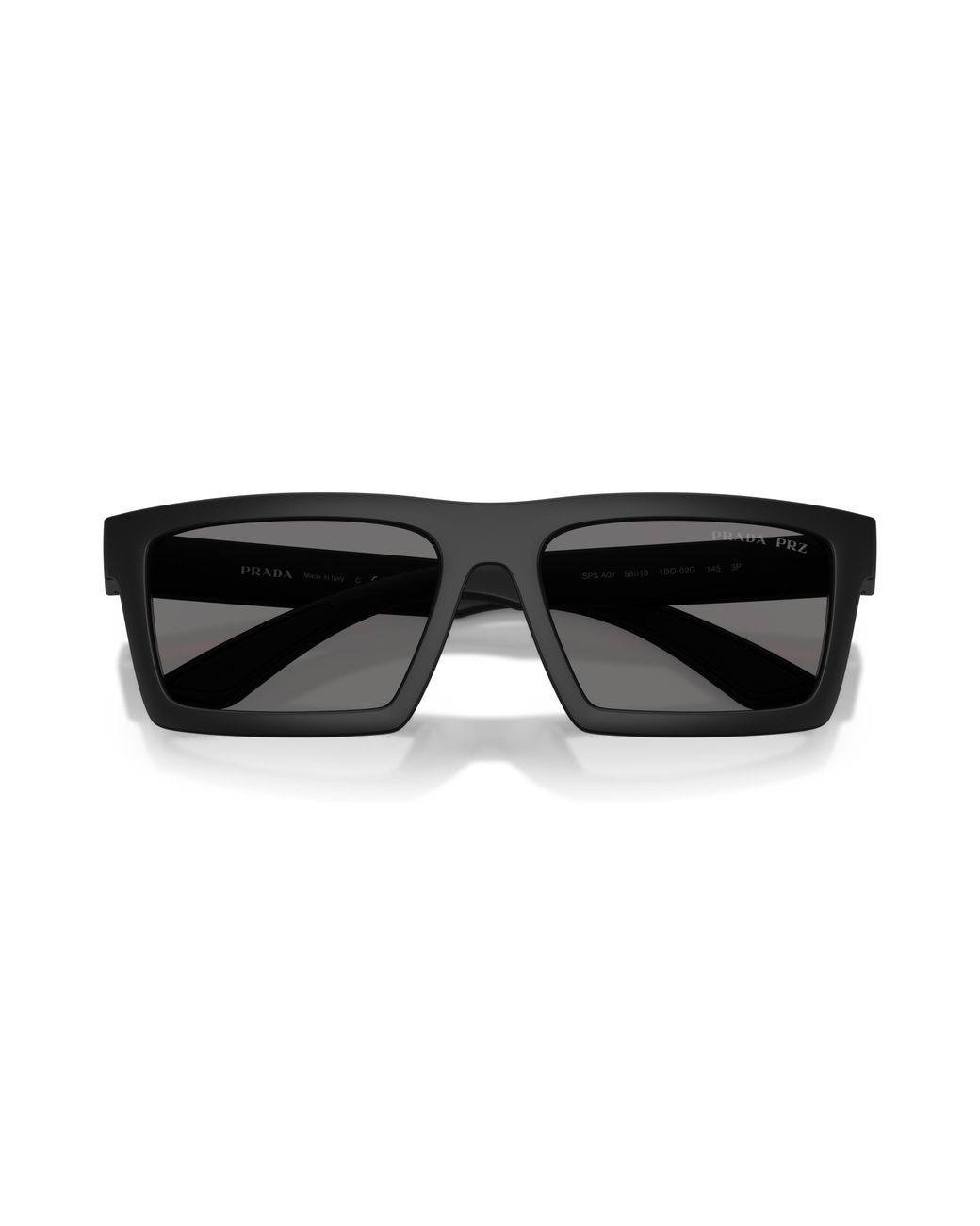 Prada Linea Rossa Black Ps A07S 1Bo02G Sunglasses Injected Squared Polarized for men