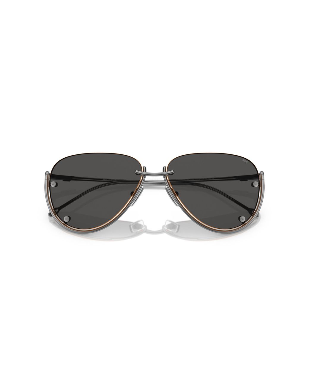 DIESEL Black Dl1003 104/87 Sunglasses Metal Pilot Normal