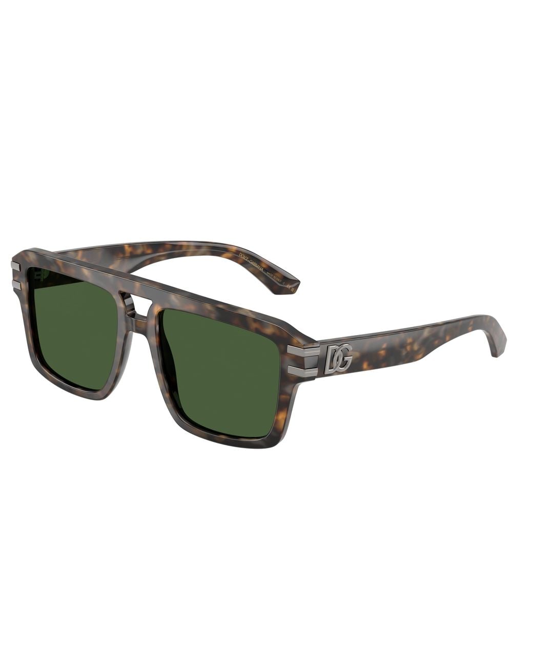 Dolce & Gabbana Green Dg4562 349971 Sunglasses Acetate Pilot Normal for men