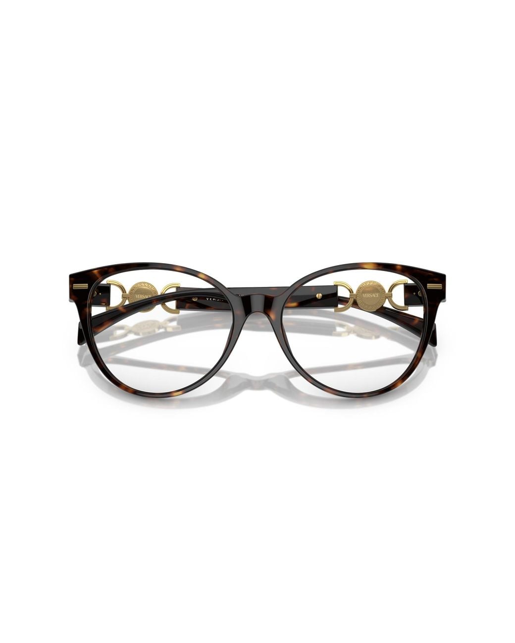 Versace Black Ve3334 108 Optical Frames Acetate Transparent Cat Eye Normal