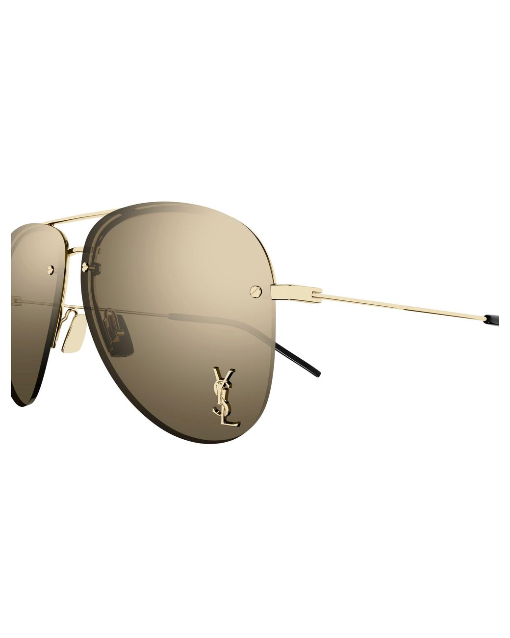 Saint Laurent Black Classic 11 M 004 Sunglasses Metal Copper Pilot Normal Mirror