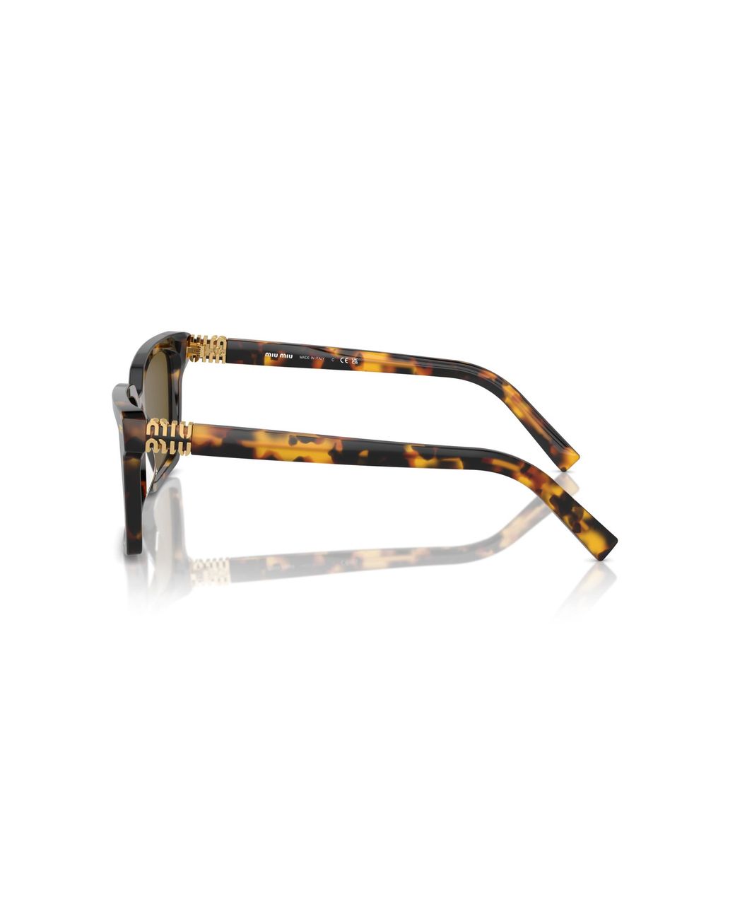 Miu Miu Black Mu 13Zs Vau01T Sunglasses Acetate Squared Normal