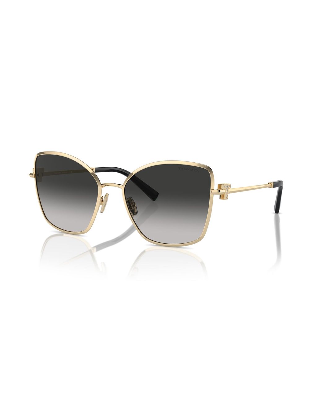 Tiffany & Co Black Tf3102B 60213C Sunglasses Metal Butterfly Normal Shaded