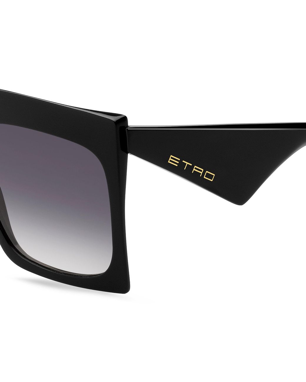 Etro Black 0002/S 807/9O Sunglasses Acetate Squared Normal Shaded