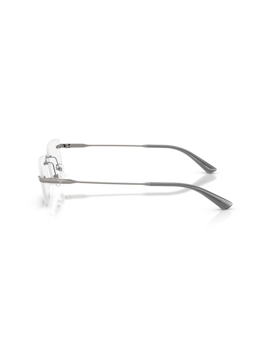 Emporio Armani Black Ea1195Td 3010 Optical Frames Titanium Transparent Squared Normal for men