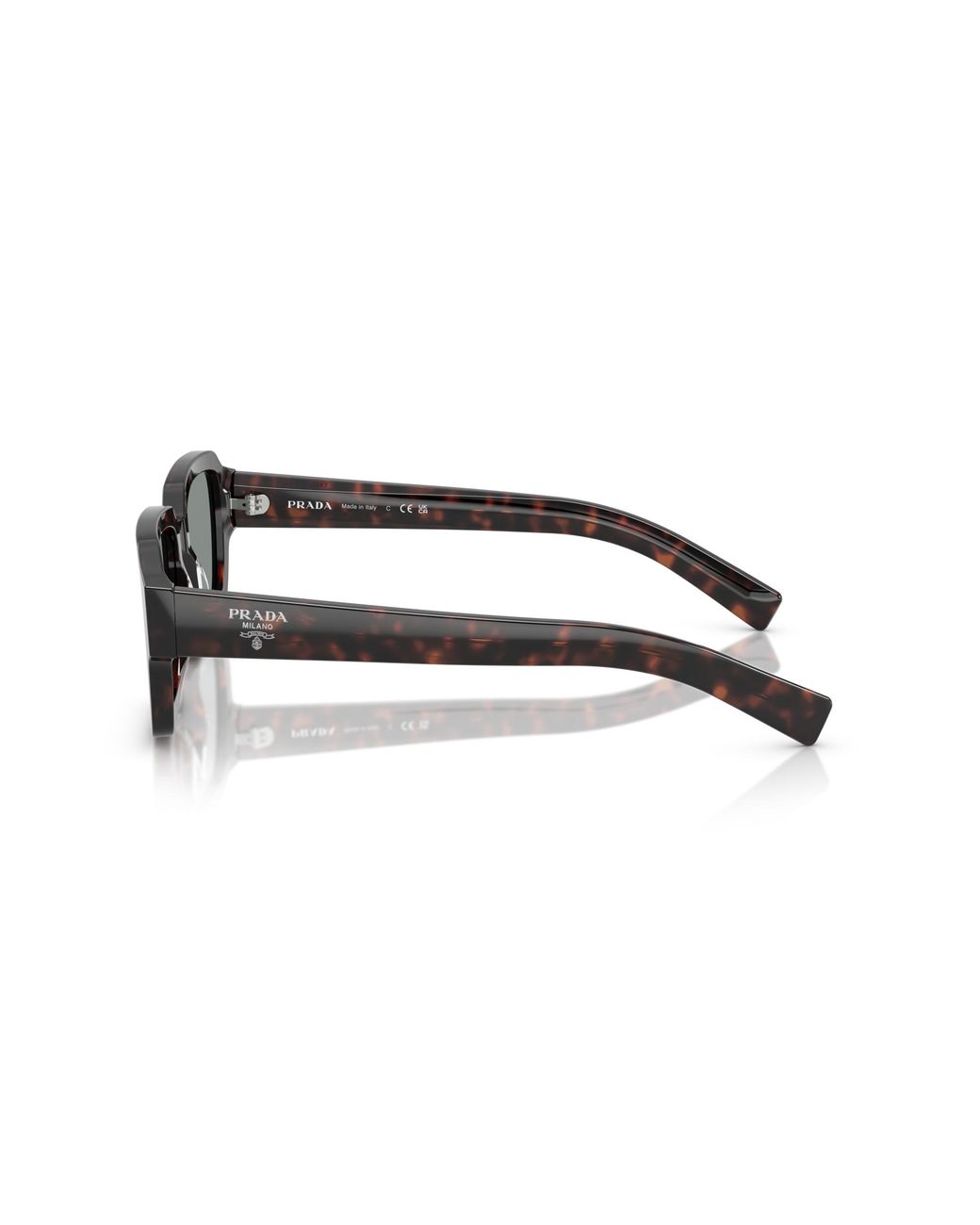 Prada Black Pr 02Zs 17N20N Sunglasses Acetate Squared Normal for men