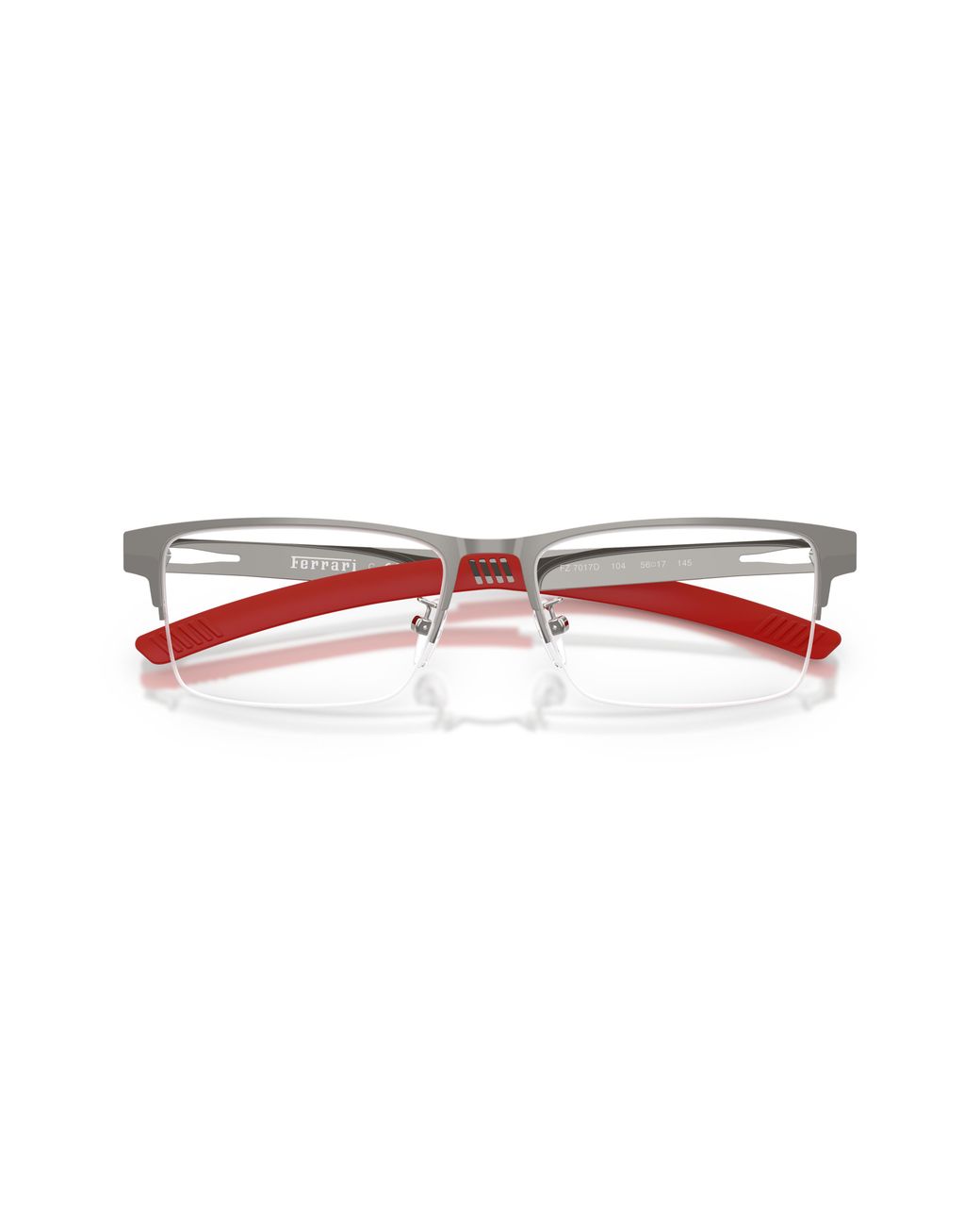 FERRARI SCUDERIA Black Fz7017D 104 Optical Frames Metal Transparent Squared Normal for men