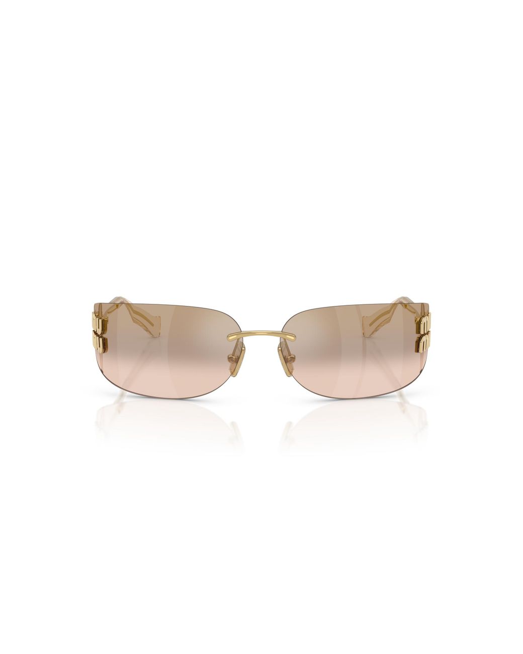 Miu Miu Black Mu A51S 5Ak20P Sunglasses Metal Squared Normal Mirror