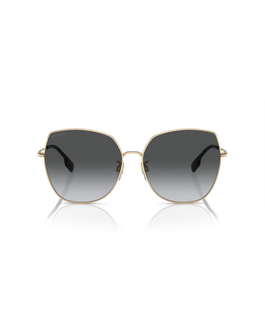Burberry Black Be3136D 1109T3 Sunglasses Steel Squared Polarized