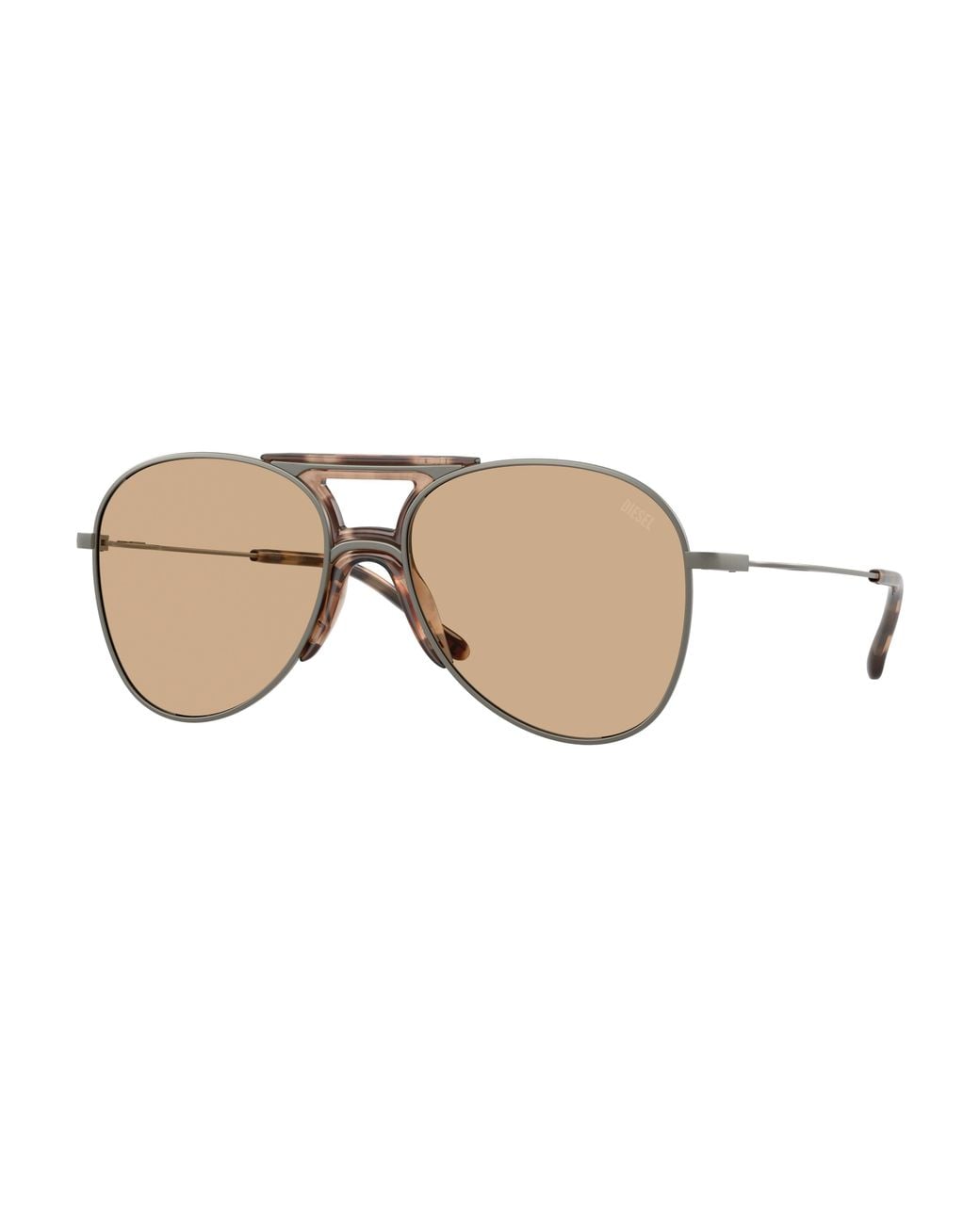DIESEL Black Dl1022T 1049/8 Sunglasses Titanium Pilot Normal