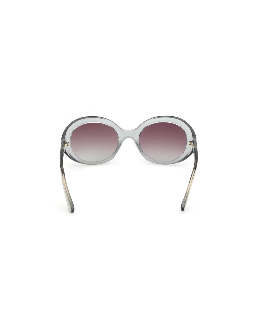 Guess Black Gu00287 93T Sunglasses Injected Bordeaux Round Normal