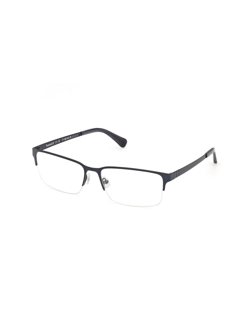 Timberland Black Tb50037 91 Optical Frames Metal Squared Normal for men