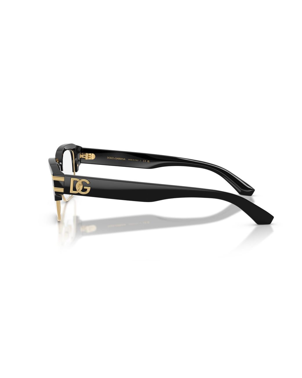 Dolce & Gabbana Black Dg3456 501 Optical Frames Acetate Transparent Squared Normal for men