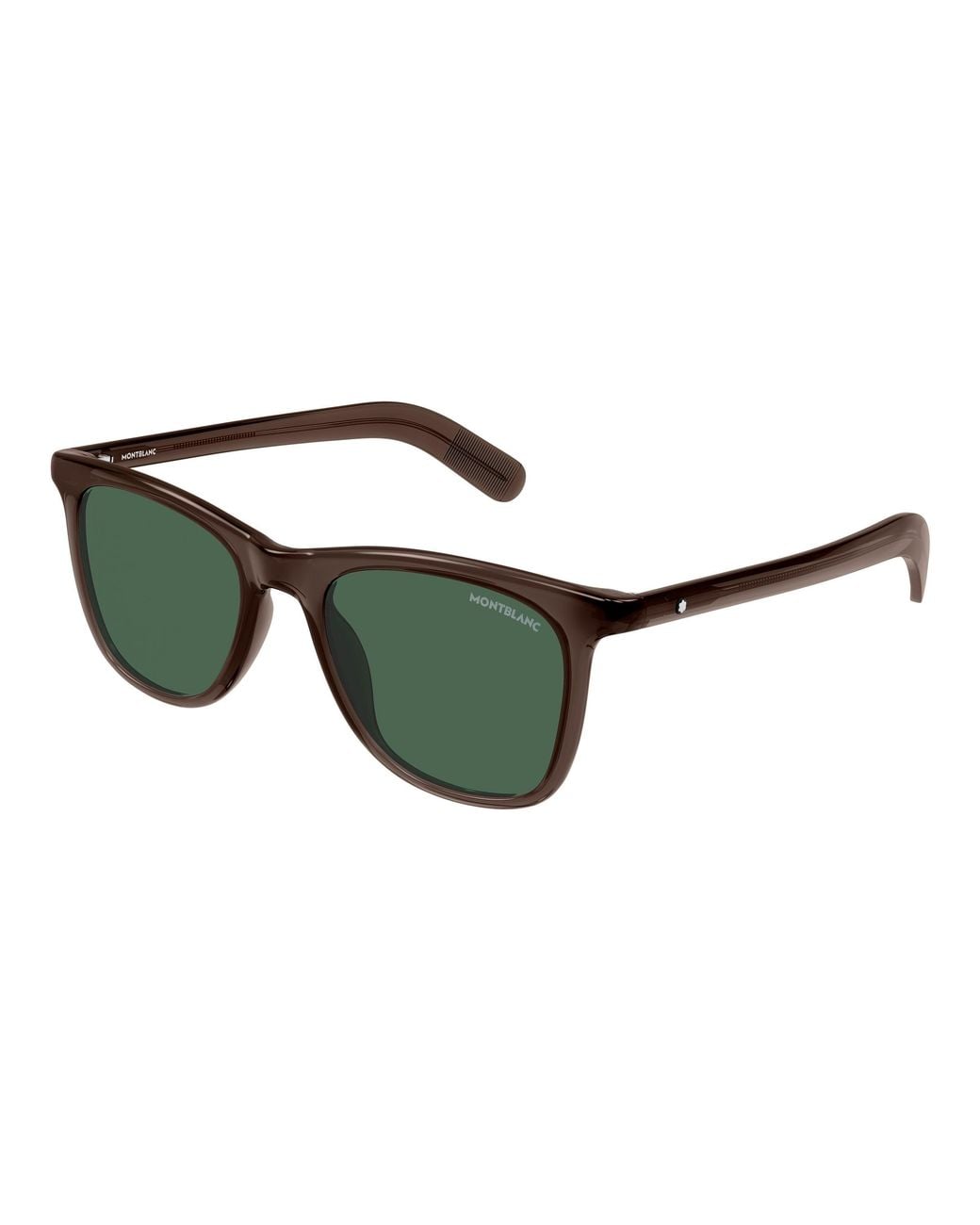 Montblanc Black Mb0496S 002 Sunglasses Acetate Squared for men