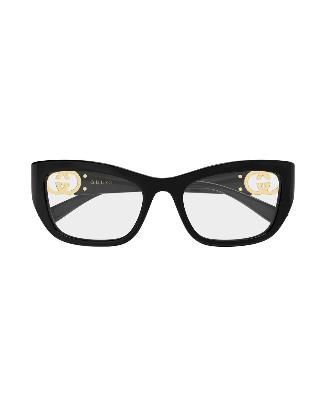 Gucci Black Gg2125O 001 Optical Frames Injected Transparent Cat Eye