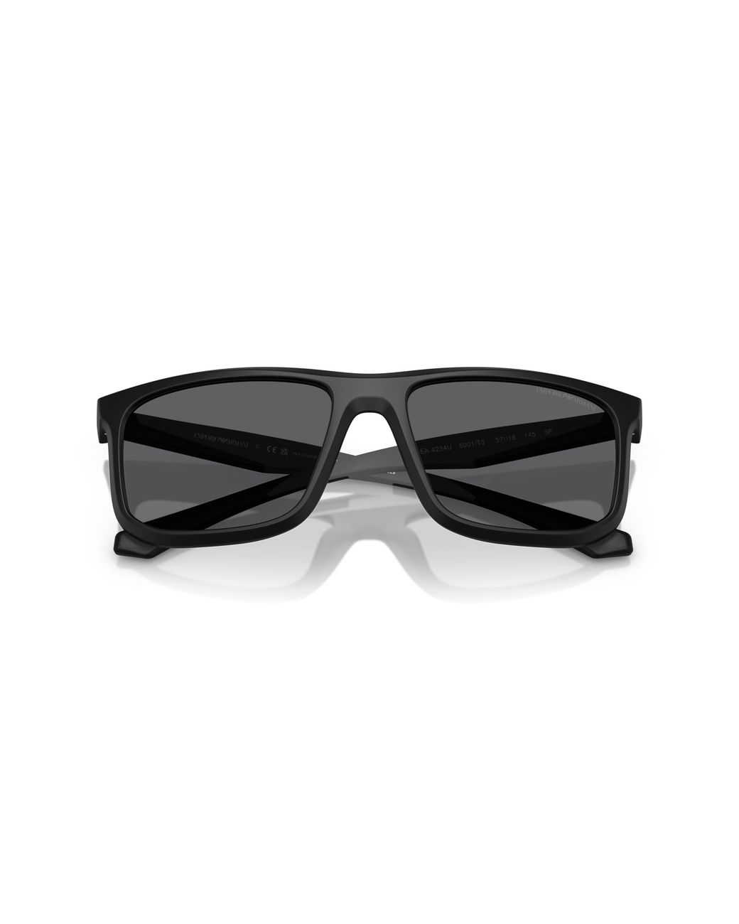 Emporio Armani Black Ea4234U 5001T3 Sunglasses Injected Squared Polarized for men