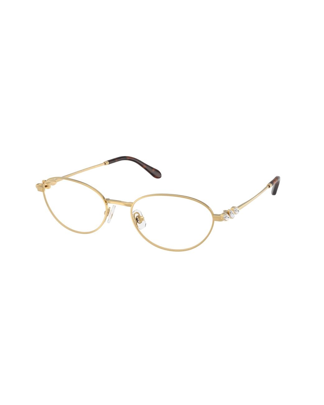 Swarovski Black Sk1043 4004 Optical Frames Metal Transparent Round Normal