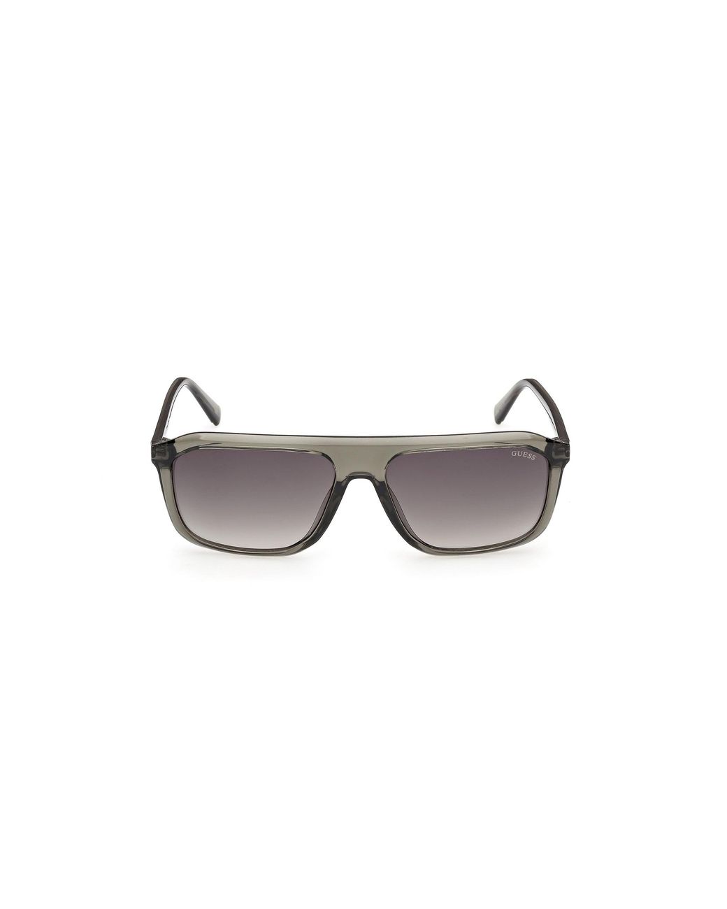 Guess Black Gu00311 96B Sunglasses Injected Smoke Squared Normal for men
