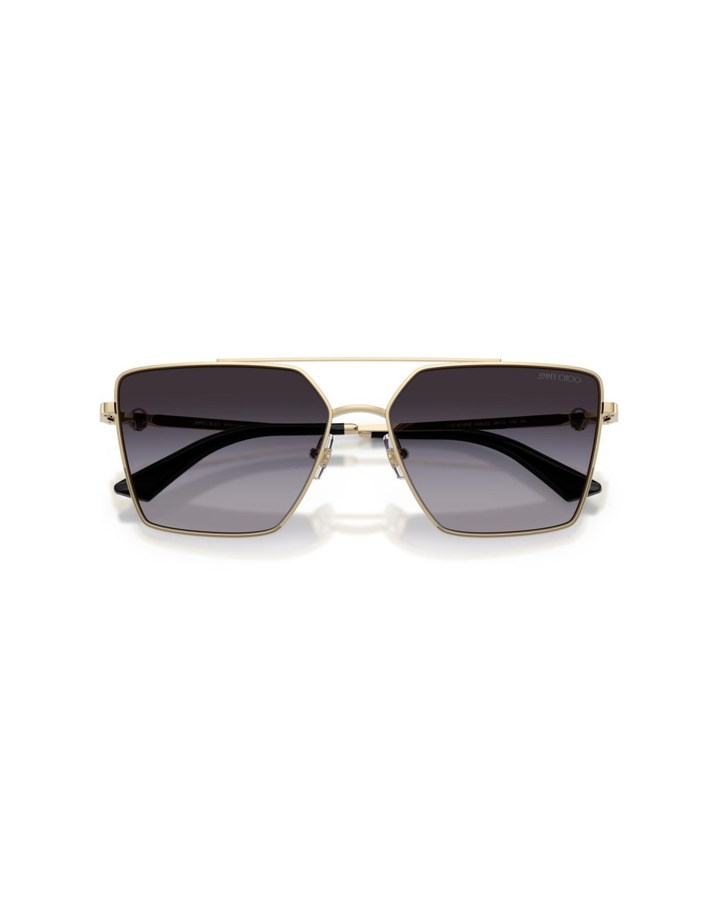 Jimmy Choo Black Jc4016Hb 30068G Sunglasses Metal Squared Normal Shaded
